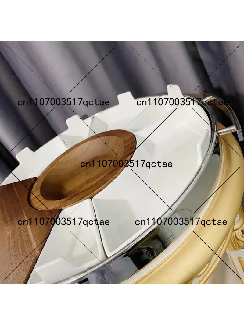 European Light Luxury Stainless Steel Snack Tray Party Platter Tableware Serving Dish