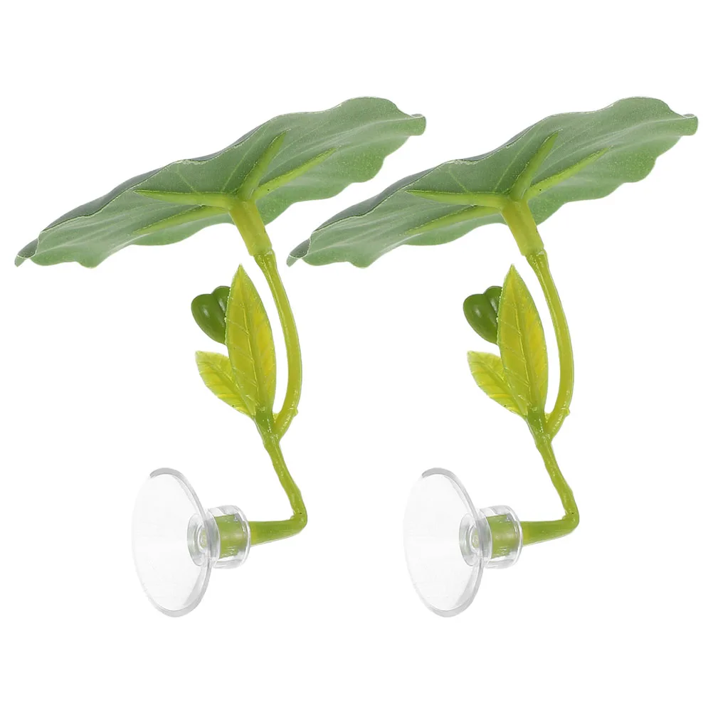 

2Pcs Betta Fish Leaf Hammock Artificial Lotus Leaves High Simulation Betta Bed Leaf Resting Breeding Hiding Fish Tank Decor