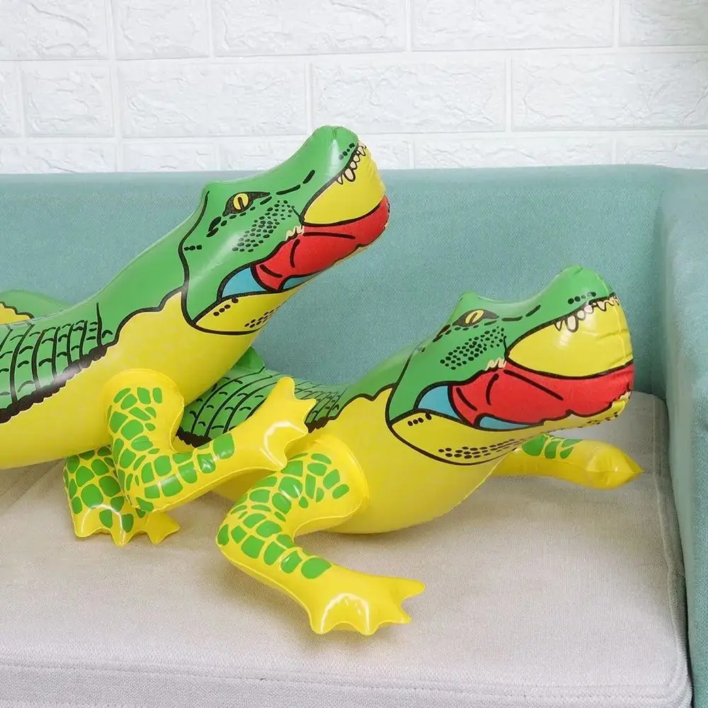 2 szt. PVC Nadmuchiwany Krokodyl Gra Balon Aligator Zabawka Krokodyl Nadmuchiwane Pływające Zabawki Wodne Interaktywne Śmieszne