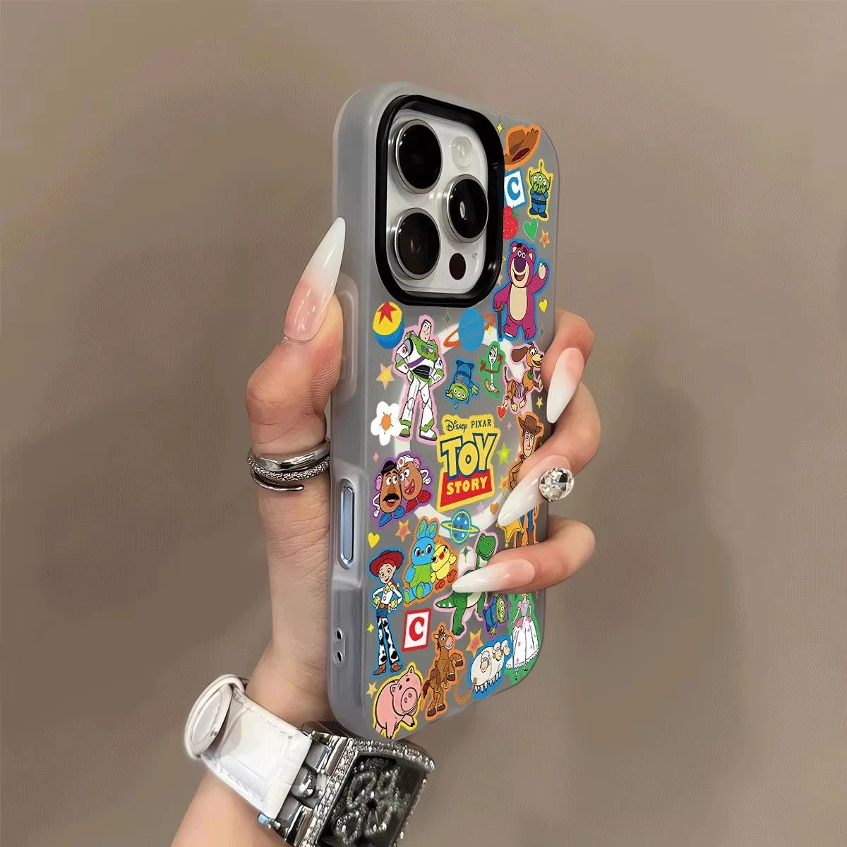 Cute T-Toy StoryS Matte Candy Color 2 in 1 Phone Case for Samsung Galaxy A57 A56 A36 A26 A17 A07 A35 A16 A55 A54 A34 A24 4G 5G view 5