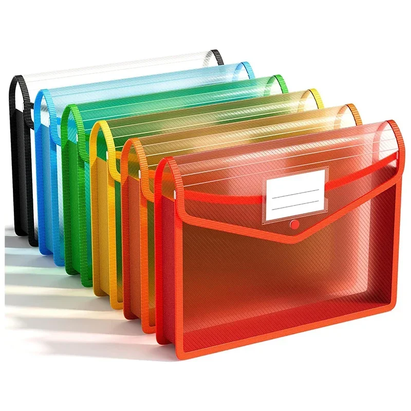 

Large Capacity A4 File Folders Waterproof Stationery Storage Pouch File Organizer Bag Envelope Folder School Supplies