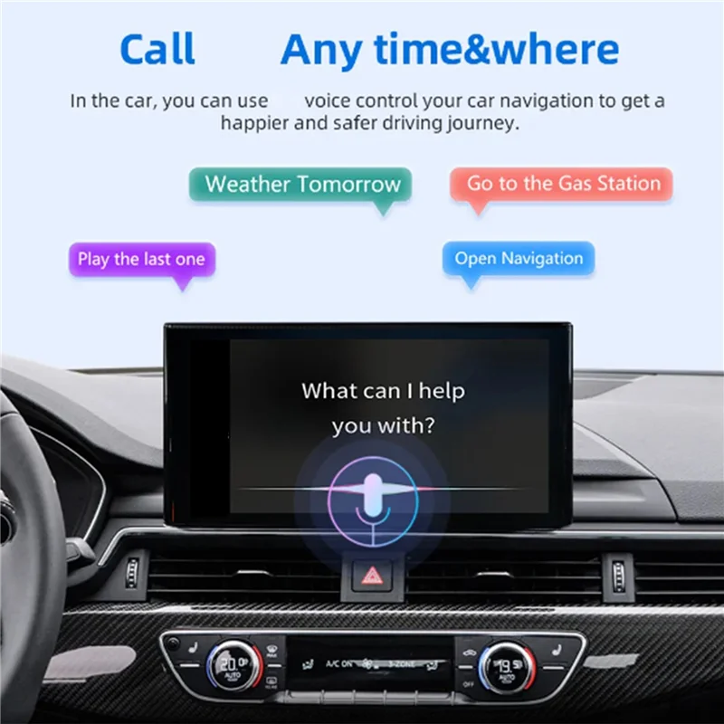B49C 5X RGB الملونة اللاسلكية Carplay دونغل صندوق صغير التوصيل والتشغيل توصيل بلوتوث واي فاي مع السلكية ل Carplay (USB)