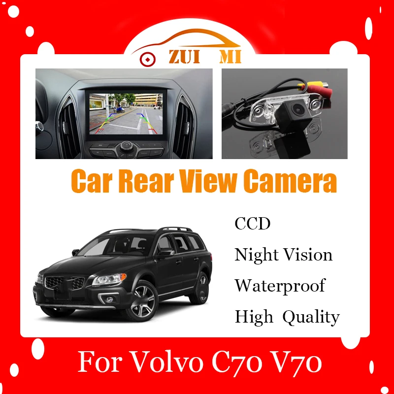 

Car Reverse Rear View Camera For Volvo C70 V70 XC 70 XC70 2008~2015 CCD Full HD Night Vision Backup Parking Camera