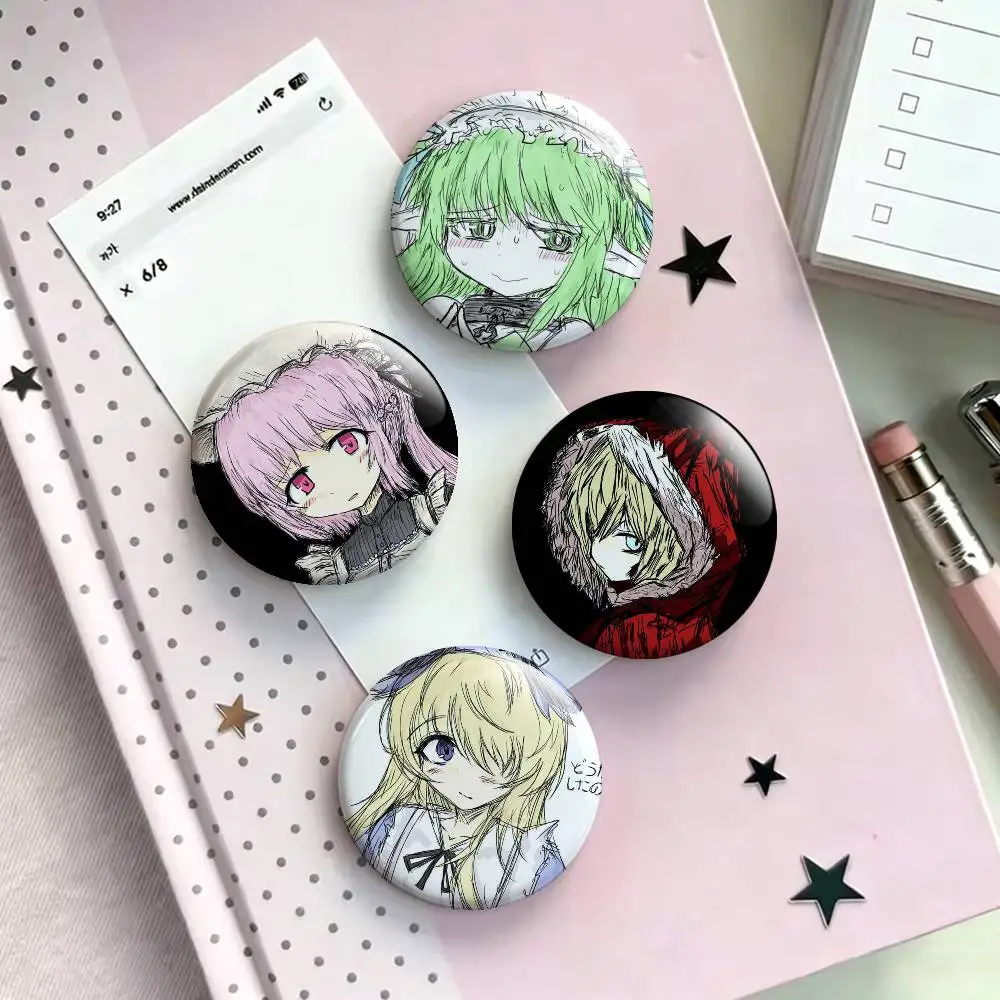 Game Black Souls Anime Laser Badge Applicable For Backpack Clothes Hats Decor Creative Accessories