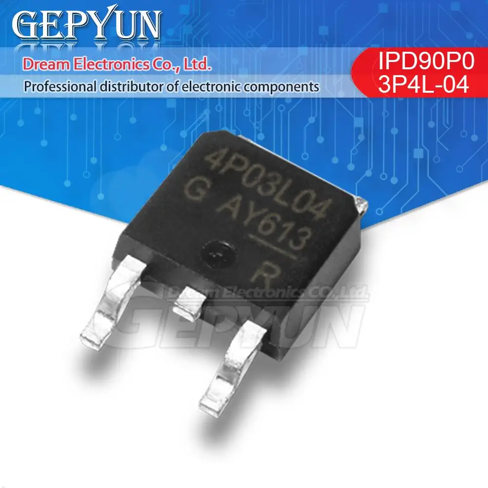 10pcs IPD90P03P4L-04 TO252  IPD90P03 TO-252 4P03L04 TO252 MOS Field Effect Transistor new In Stock