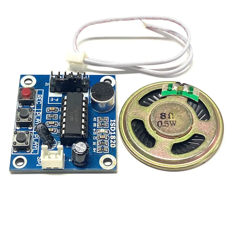 ISD1820 Recording Module Voice Module the Voice Board Telediphone Module Board with Microphones With Loudspeaker