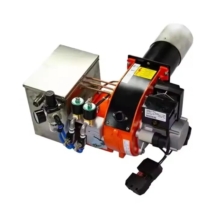Double Stage 230kw Waste Oil Burner Air Atomization Heavy Oil Multiple Fuels Powder Coating Used Fuel Heater For Boiler