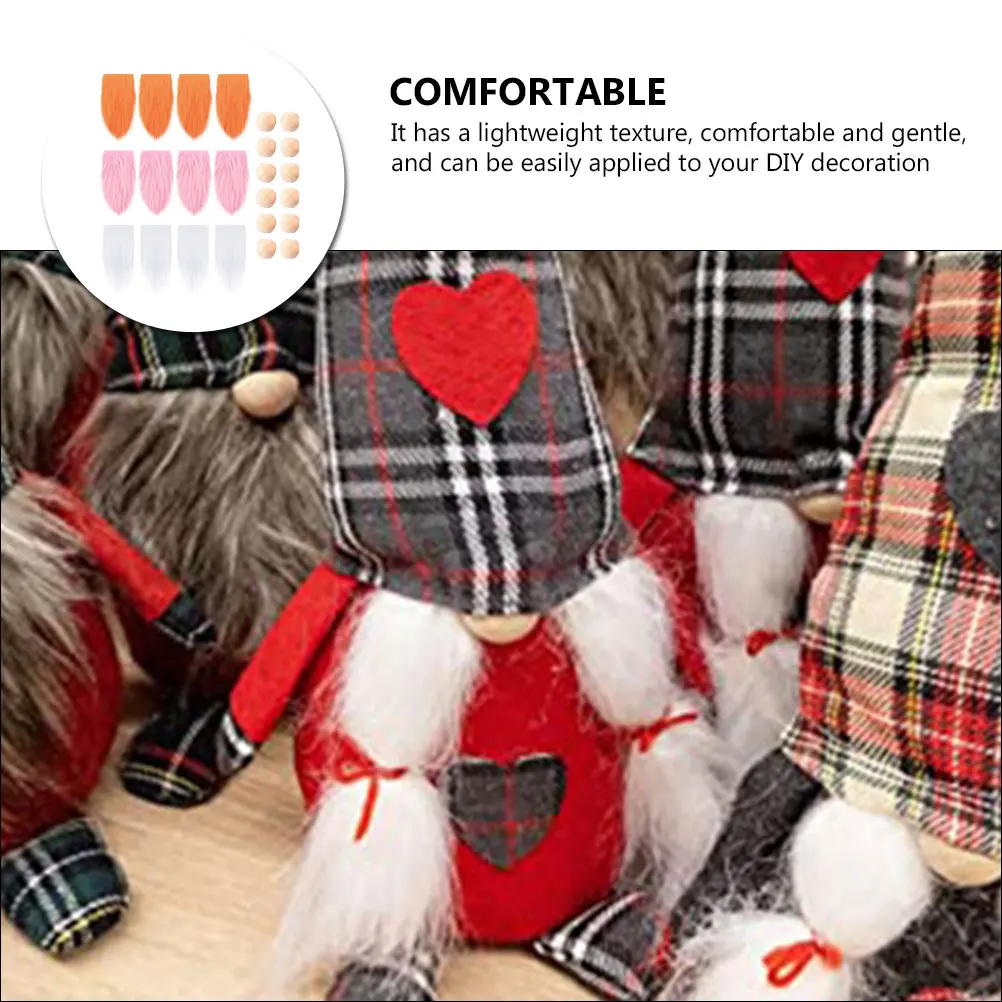 

Halloween Dwarf Ornaments Beard Gnome Craft Artificial Fabric Softener for