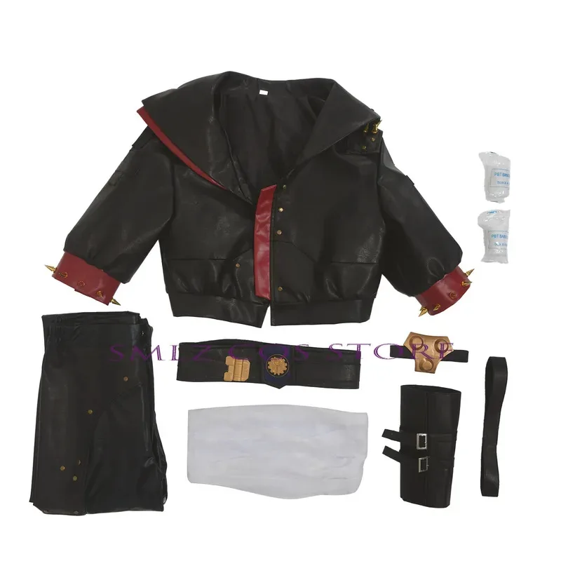 Disfraz de Arcane Vi, juego de disfraz de LOL Vi, disfraz de abrigo de cuero, traje de uniforme para fiesta de Halloween, Navidad y Año Nuevo