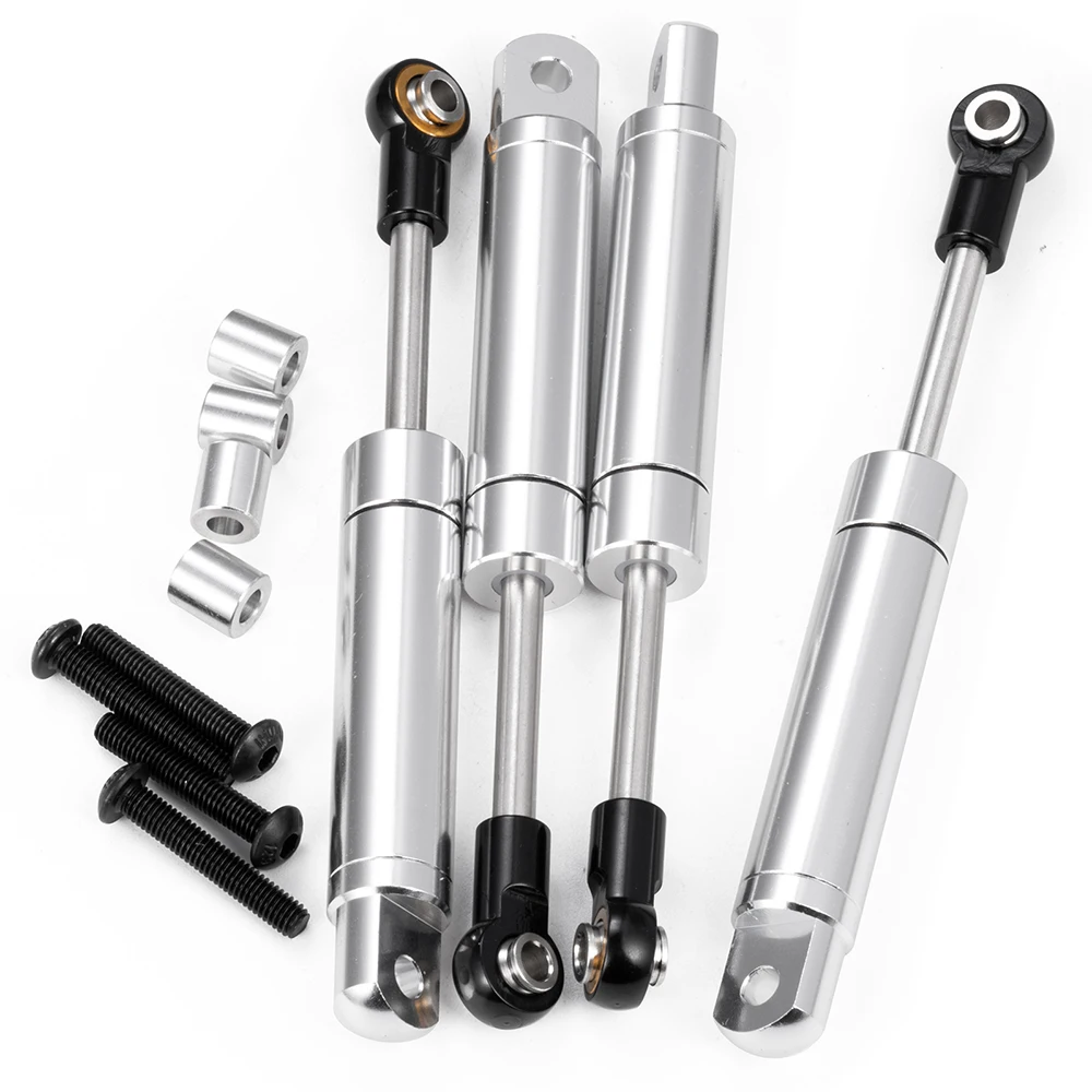 AXSPEED 4 pezzi ammortizzatori in lega di alluminio per Axial SCX10 1/10 RC parti di automobili Rock Crawler con telecomando