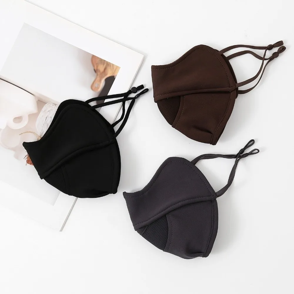 Thermal Winter Face Mask Adjustable Ear Loops 3D Stereo Windproof Cycling Face Mask Windproof Breathable