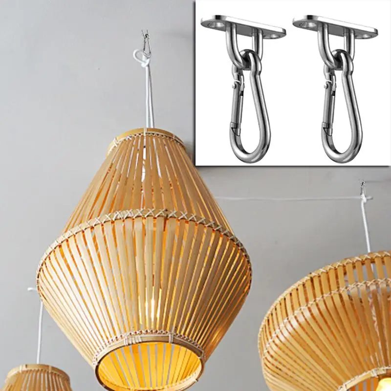 Stainless Steel Ceiling Anchor Hooks for Yoga Hammock Wall Deck Mount Heavy Duty Installation Hardware