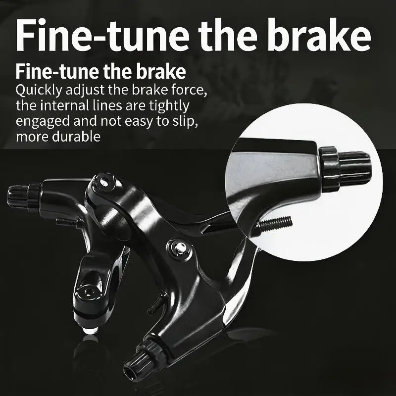Bike Parking Brake System V Brake Calipers  Set High Durability Linear Pull for Folding Bikes