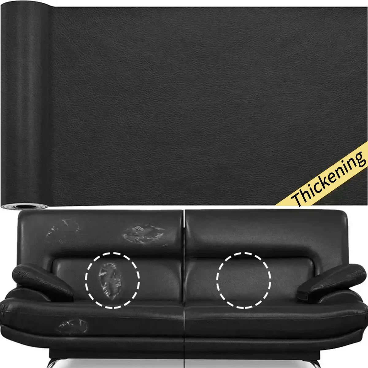 Self-Adhesive Leather Repair Patch Kit for Furniture Sofa Car Seats Office Chairs Hand Bag Couch Waterproof Scratch Tape