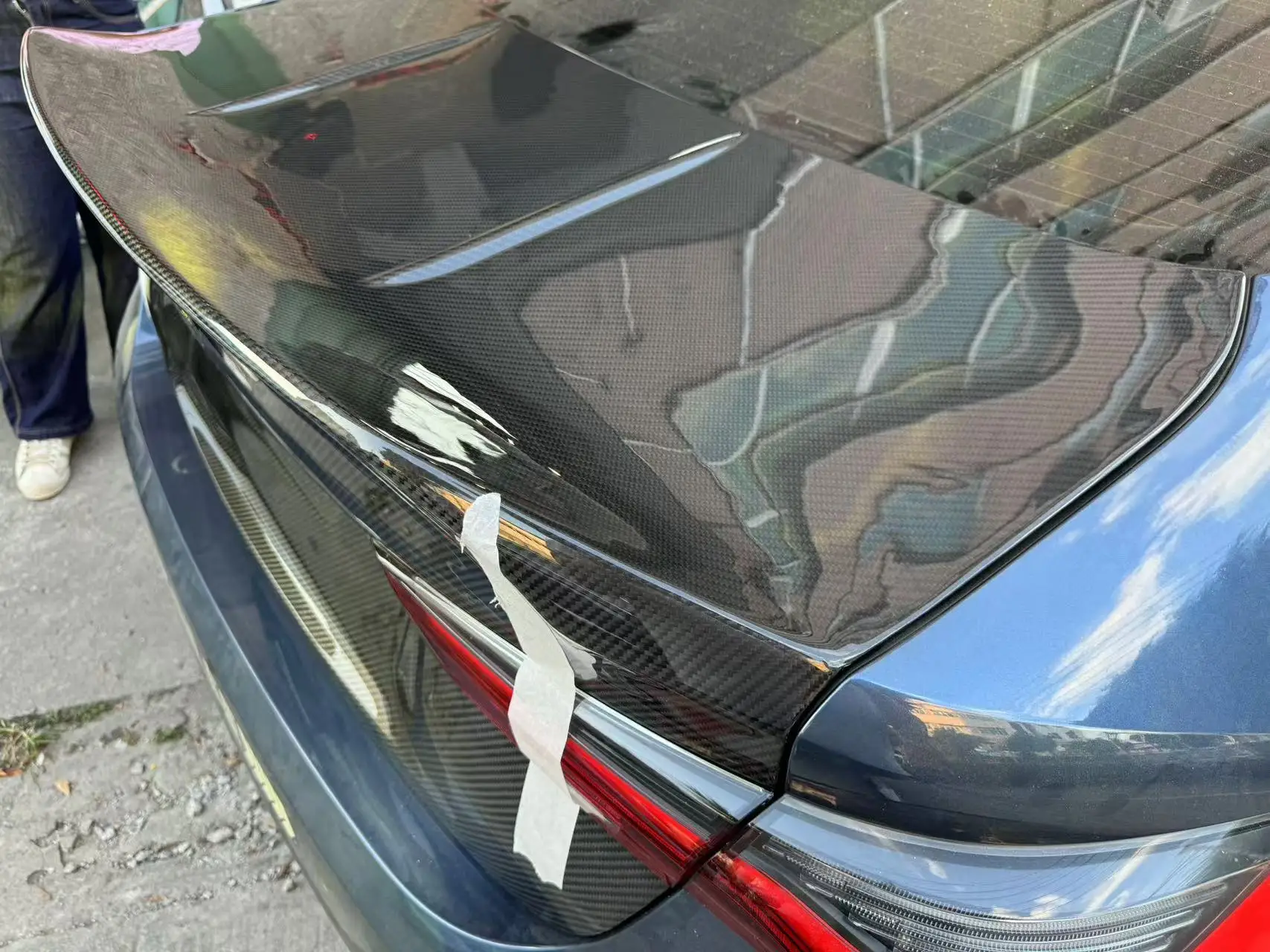 Good Fitment CSL Style Dry Carbon Fiber Trunk Lid Cover for 4 Series G22 G82 M4 2020+ Car Replacement Rear Trunk Lid 3