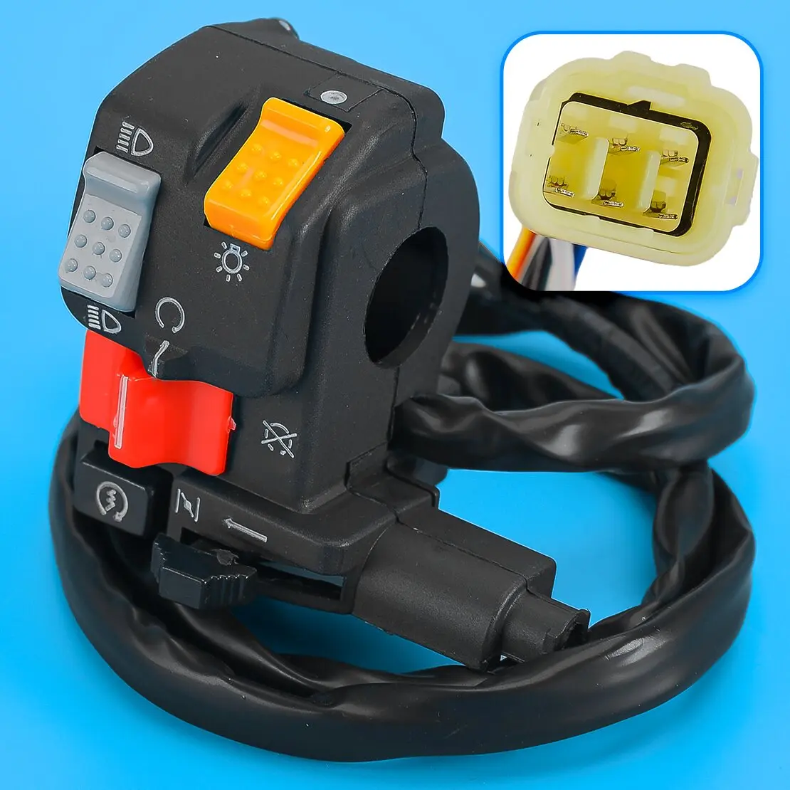 

Left Handlebar Headlight Start Stop Switch Assembly 35020-HM7-A00 Fit for Honda Foreman 400 450 TRX 400 450