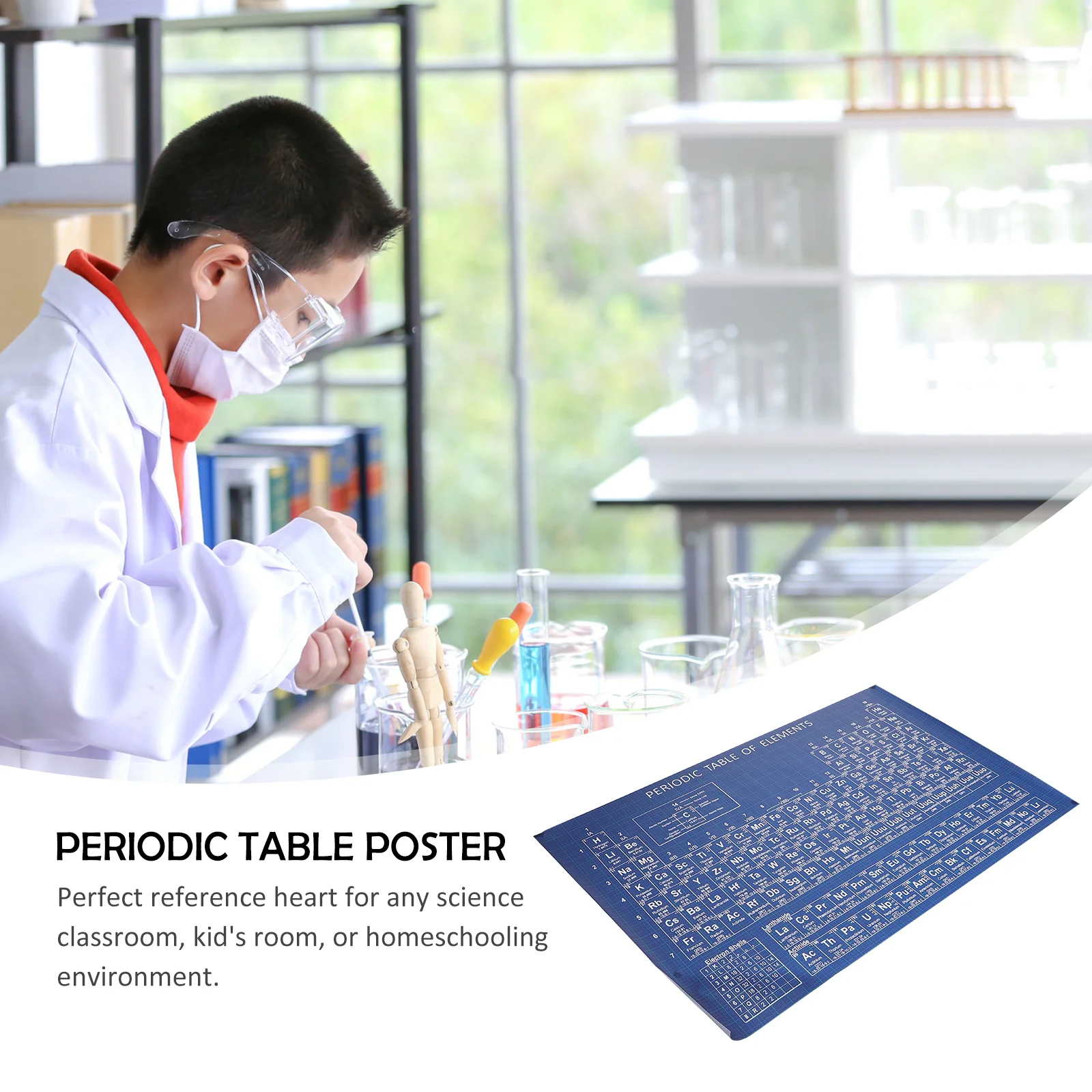 

1Pcs Dark Periodic Table Poster School Wall Decor Learning Chart with 118 Elements Number Symbol Name Weight