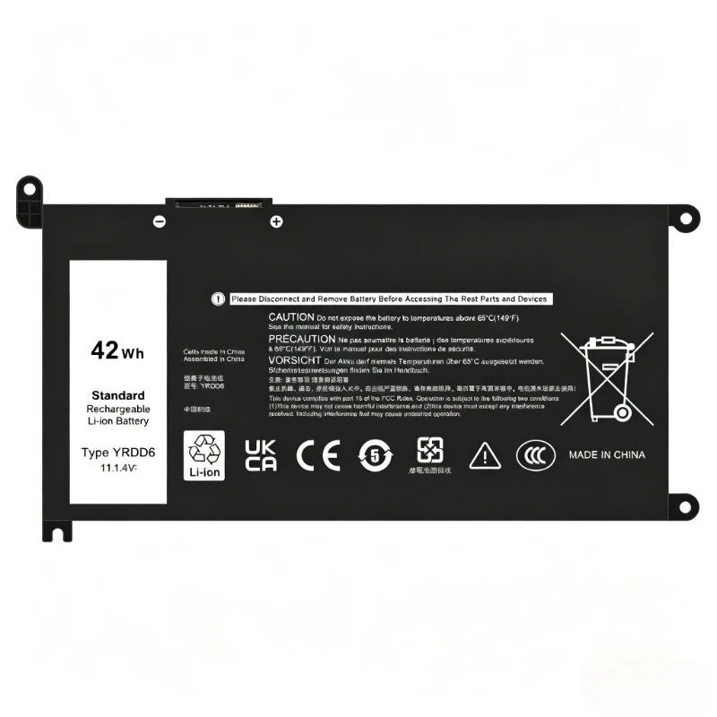 YRDD6 11.4V 42Wh Li-ion Laptop Battery for Dell for Inspiron 5584 3581 3582 3584 3593 3780 3781 5493 5590 5593 7560 P61F P85F