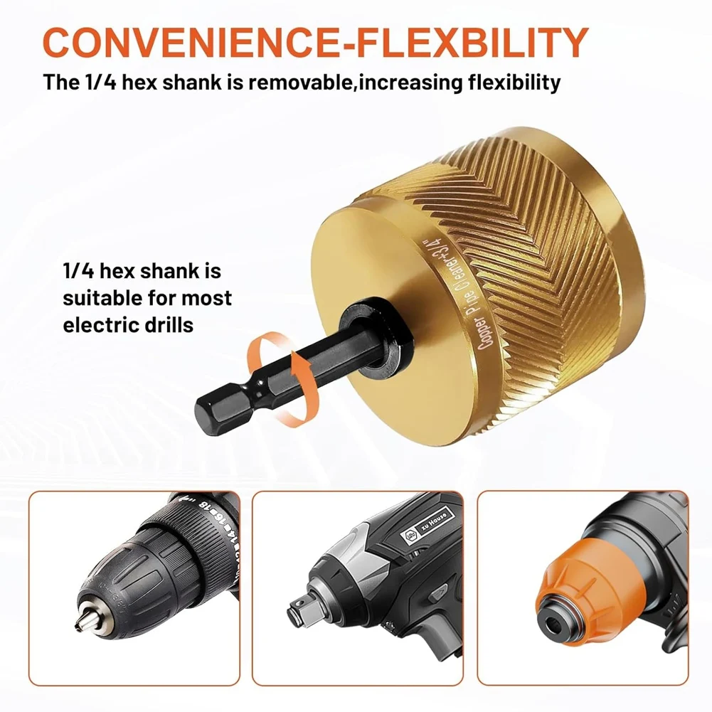 

Набор инструментов для очистки медных труб IALJ – 1/2 дюйма, 3/4 дюйма, для дрели, с шестигранным хвостовиком 1/4 дюйма и 4 щетками для удаления ржавчины, сантехнические принадлежности