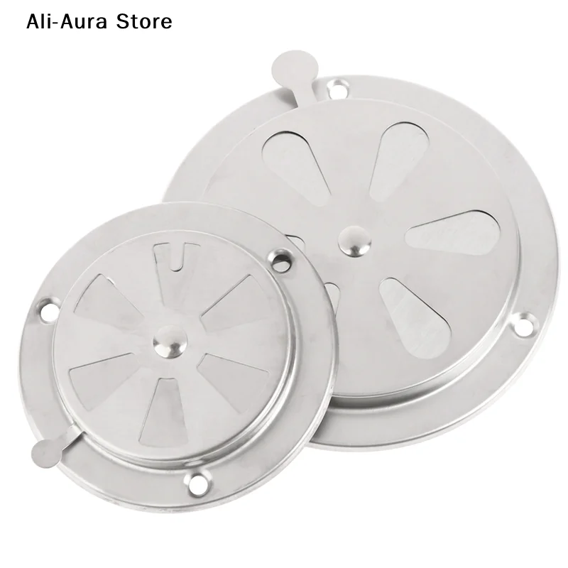 1Pcs 95/125mm Adjustable Air Vent Grille Round Ducting Ventilation Grilles Cover BBQ Grill Smoker Exhaust Vent Stove