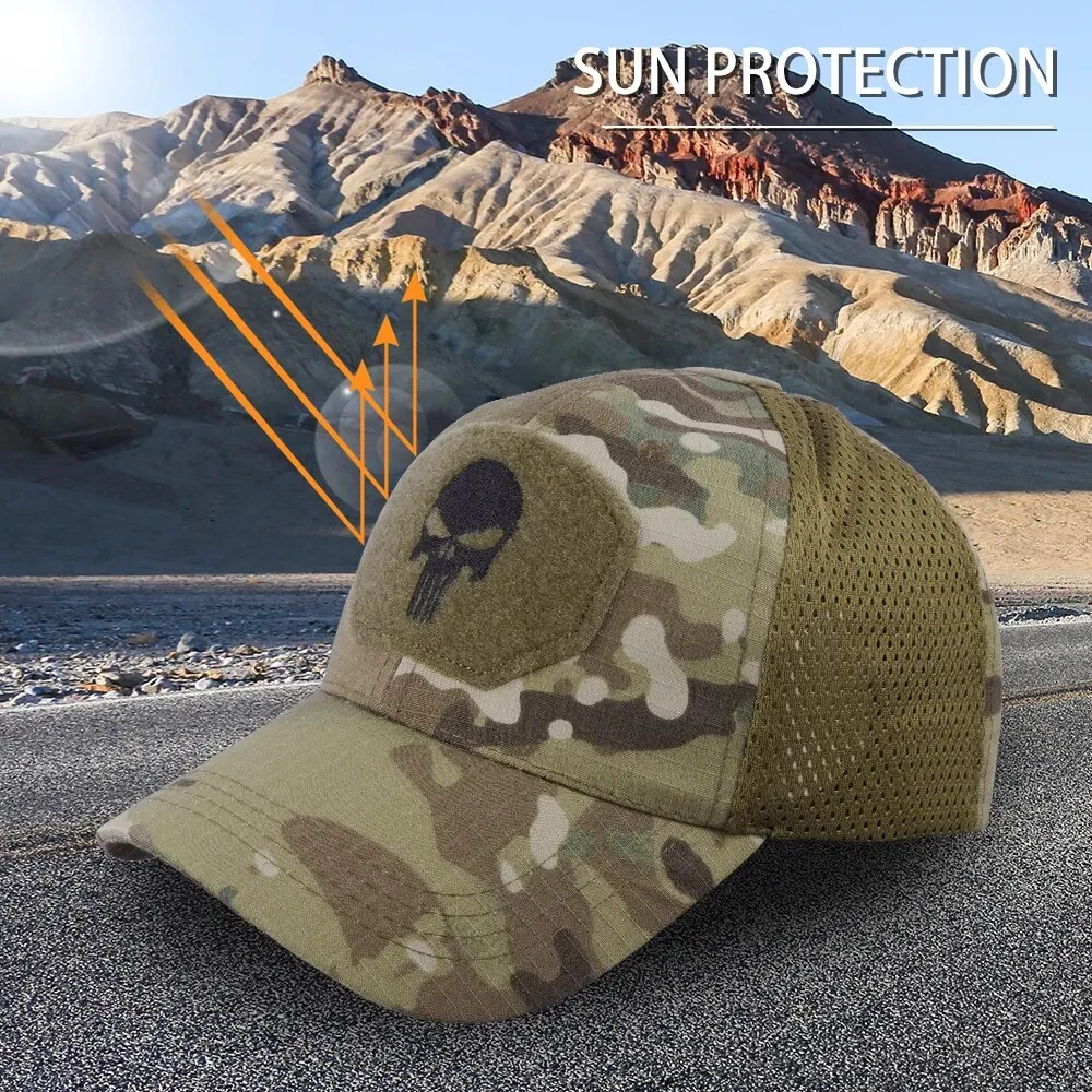 Camouflage Military Baseball Caps Army Combat Paintball Basketball Football Classic Snapback Sun Hats Men