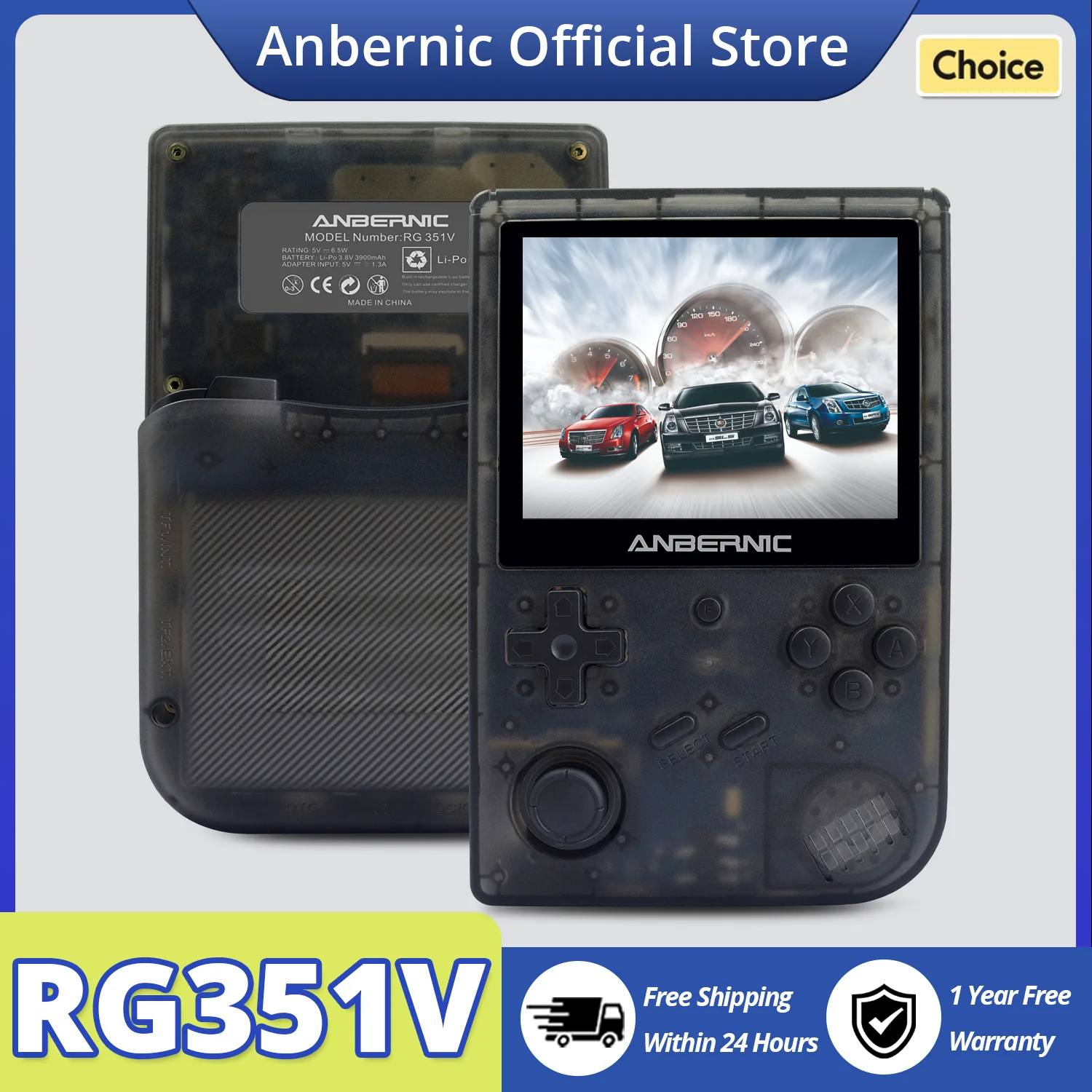 

Портативная игровая консоль ANBERNIC RG351V с поддержкой ретро-игр, встроенной памятью 16 ГБ, процессором RK3326, открытым исходным кодом, 3,5-дюймовым экраном 640*480, эмулятор для игр.