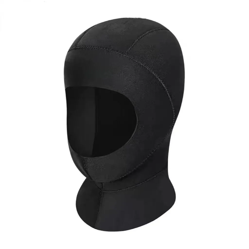 الغوص هود 3 مللي متر النيوبرين بذلة هود دائم لمط قبعة للغطس التجديف تصفح التجديف الرياضات المائية قبعة السباحة #6