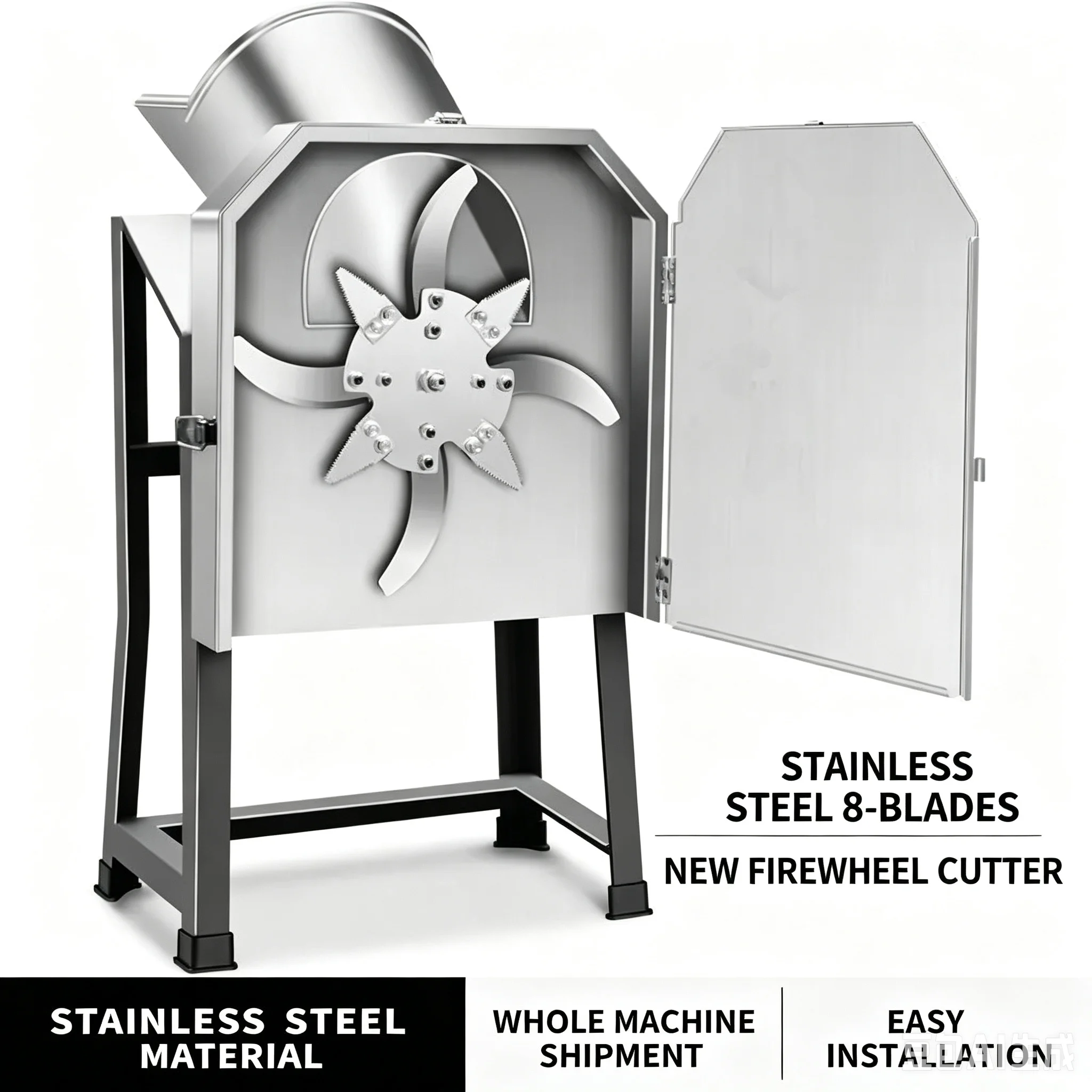 Forage Chopper, Small Feed Grinding Machine for Cattle, Sheep, Chicken & Pig Breeding, Efficient Hay Shredder