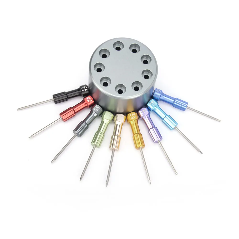 

10Pcs/Set Dental Implant Screwdriver Set Dentistry Micro Screwdriver Tools Kit Dental Laboratory Surgical Implant Screw Driver