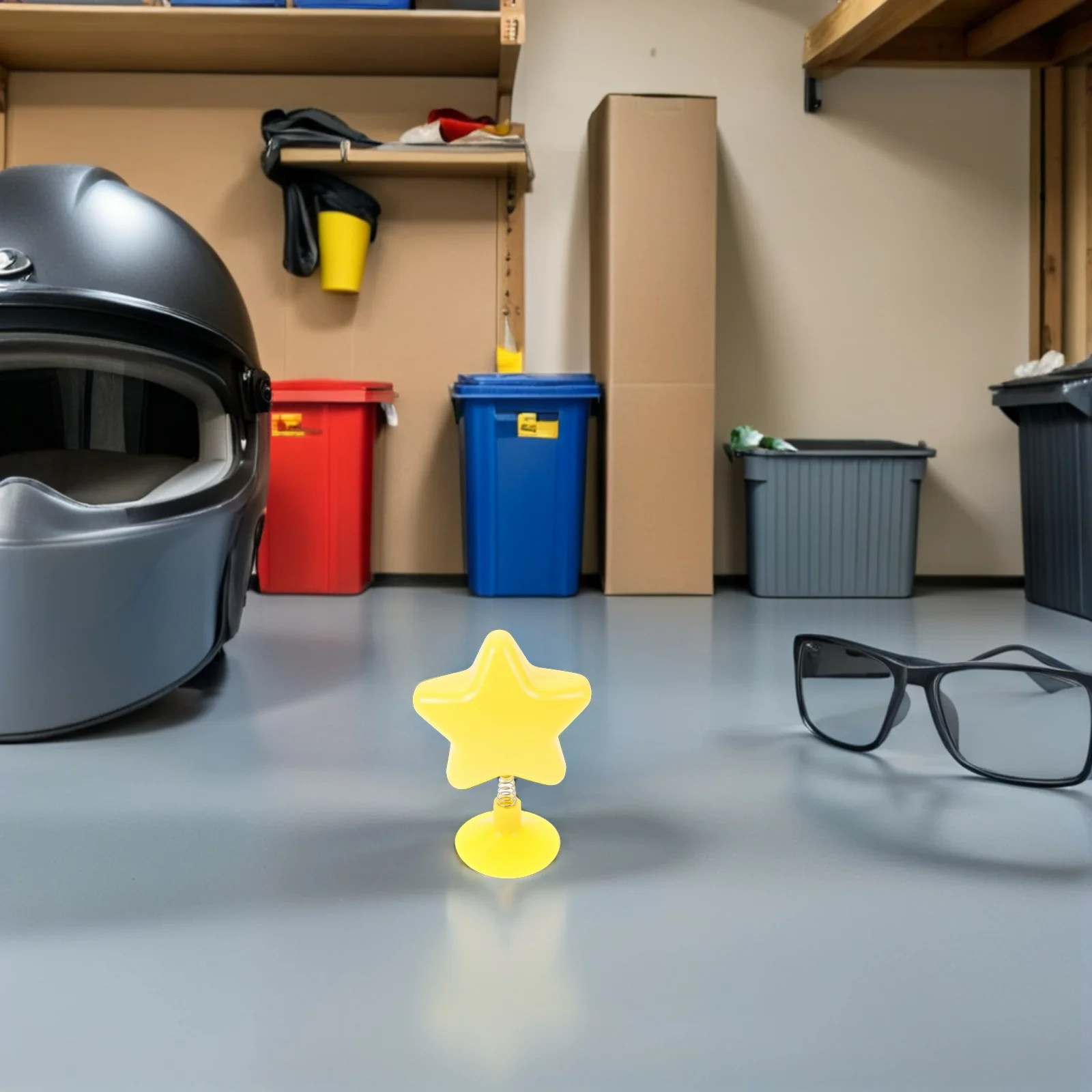 8 قطعة الديكور لطيف الأصفر تمايل ستار توبر للدراجات النارية على الجليد الخوذ خفيفة الوزن ملحق سكوتر سيارة #5