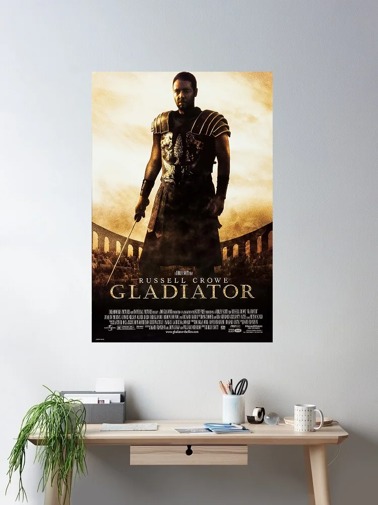 Gladiator Movie, Art Print Silk Poster Home Wall Decor