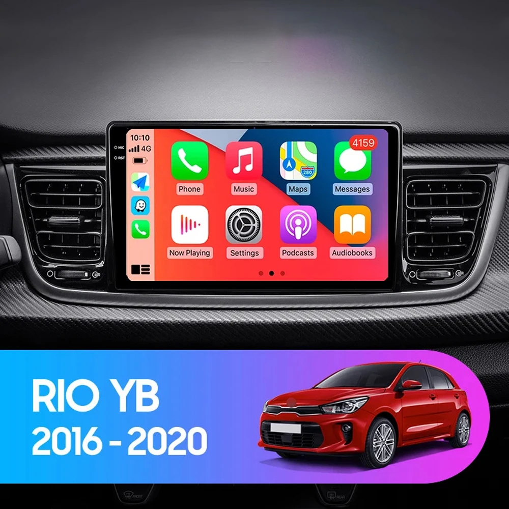 Android 14 Carplay Auto Car Radio For Kia RIO Stonic YB 2016 2017 2018 2019 2020 2021 2022 GPS Multimedia Video Player Stereo BT