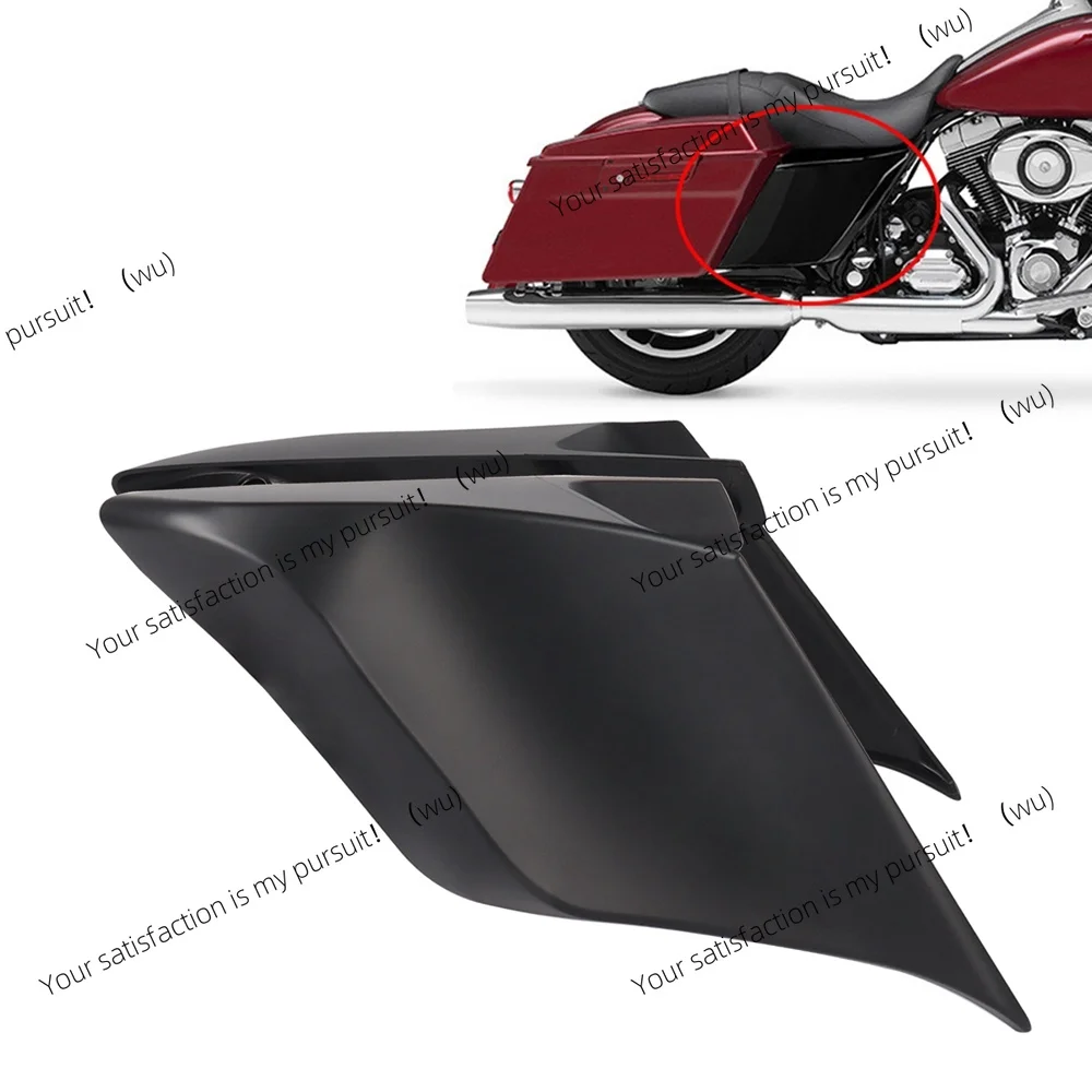 Motorcycle Stretched Extended Side Battery Cover Panels For Harley Touring Road King Street Electra Glide Ultra 2009-2014Up