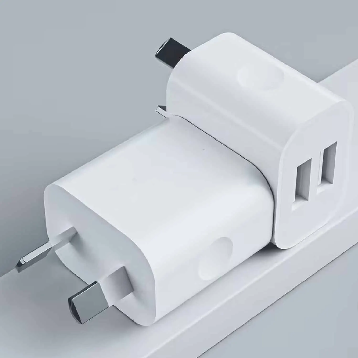 Dual USB Wall Charger, 10W 2A Fast Charging, White with AU Plug, SAA Certified Compatible for Phone Wall
