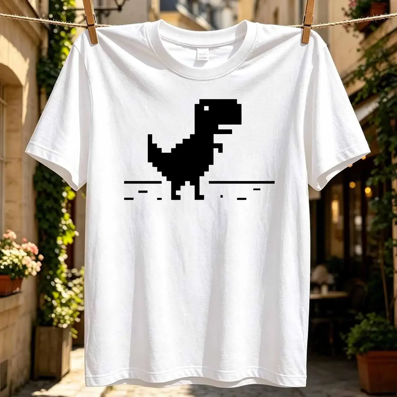 washed T Shirt DINOSAUR WOMENS MANY COLOURS chrome geek 8 bit 2d sprite android long or short sleeves vintage Washed