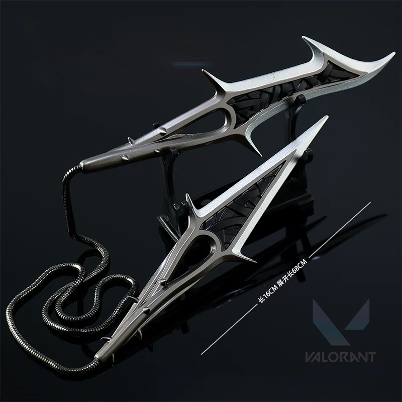 16cm Valorant Karambit Model Thorny Chainblade Metal Claw Knife Toy Sword Game Desktop Ornament Boys Gifts Collections