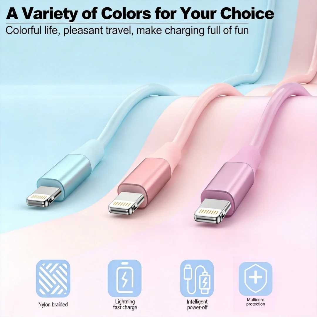 cabo-usb-para-lightning-anseip-para-iphone-14-13-12-11-xs-xr-7-8-plus-cor-macaron-cabo-de-carregamento-rapido-redondo-de-tpe-pacote-com-3-unidades-3ft