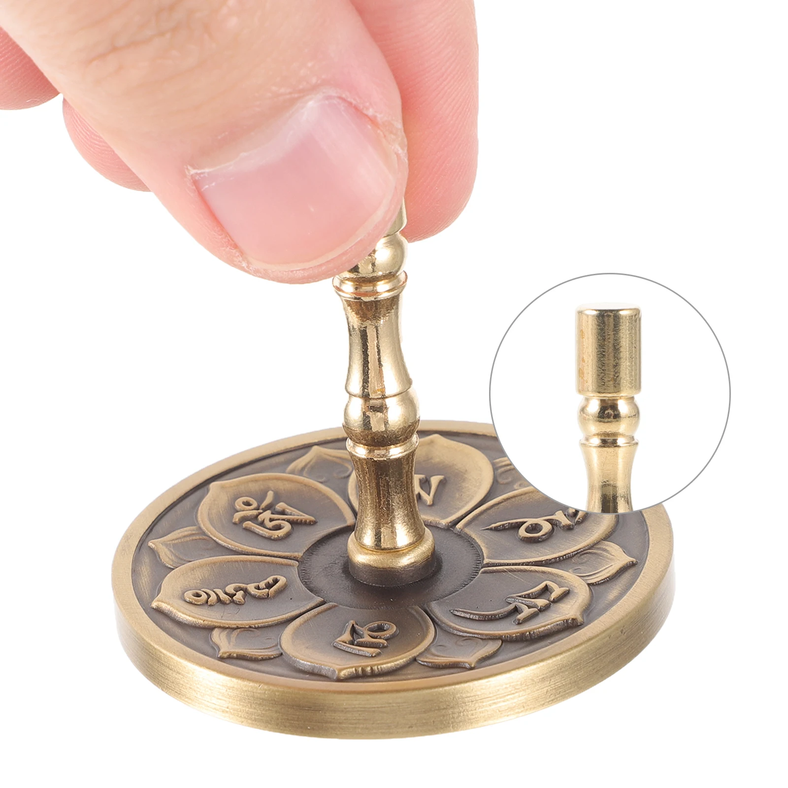 

Copper Incense Ash Press Mold Multi Tool Incense Powder Stamp Set For Adults Traditional Chinese Incense Round Pressing Device