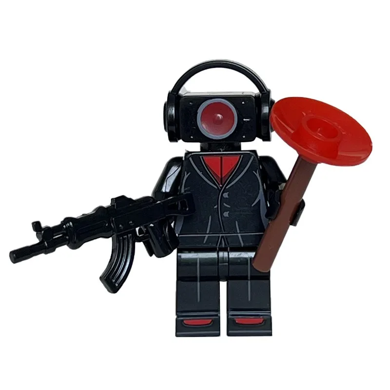 MT Toilet Series Audio Person Monitoring Person TV Person Doll Assembly Puzzle Building Block Toy