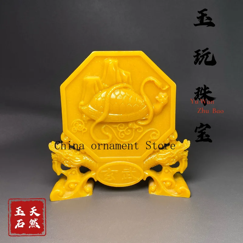 Antique-style resin crafts featuring the Four Divine Beasts: Azure Dragon, White Tiger, Black Tortoise, and Vermilion Bird, for