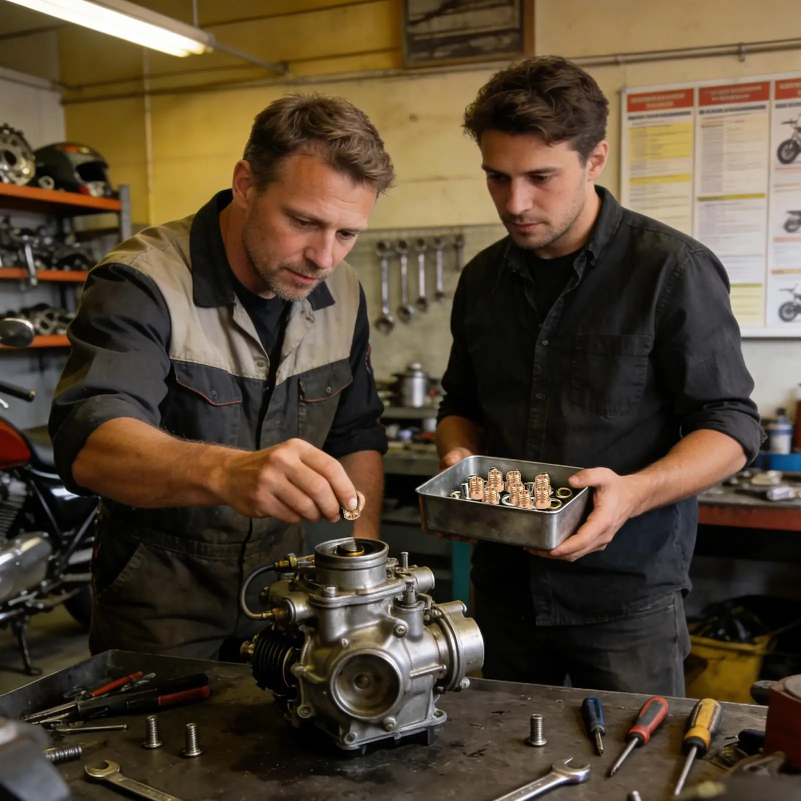 

Carburetor Main Jets Kit Alloy High Performance Motorcycle Replacement Carburetor Jet for Vehicle Atv Scooter Bike Maintenance