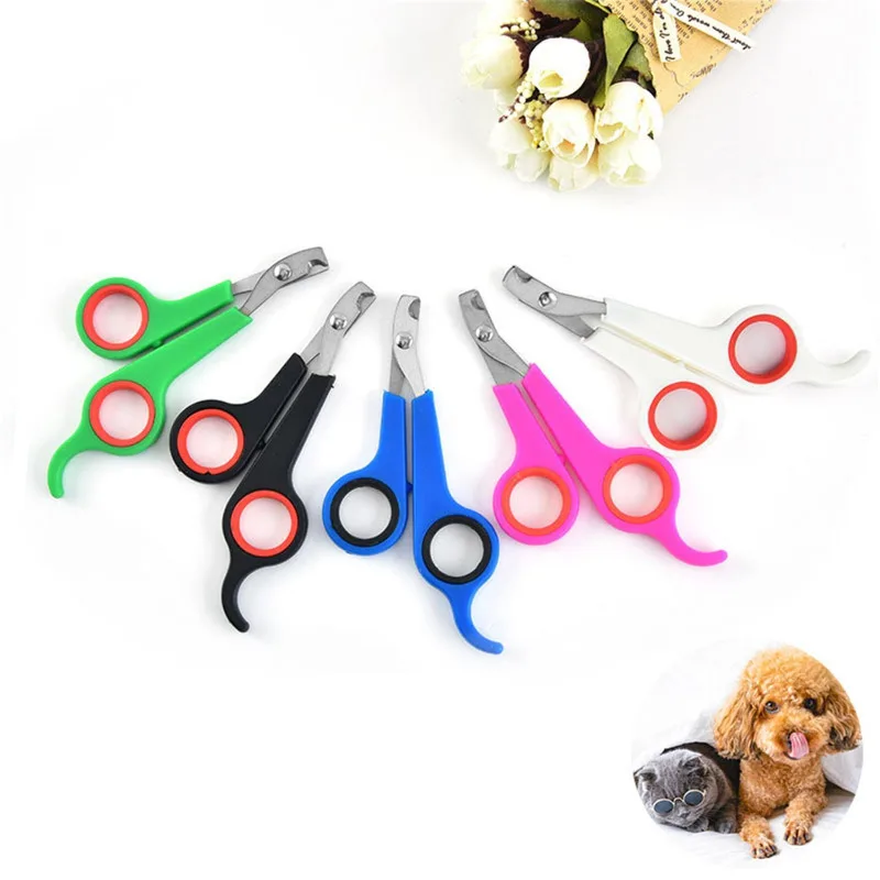 Kitten Scissors Short Tail Scissors Handle Thickened Nail Scissors for Small and Medium-sized Dogs and Cats