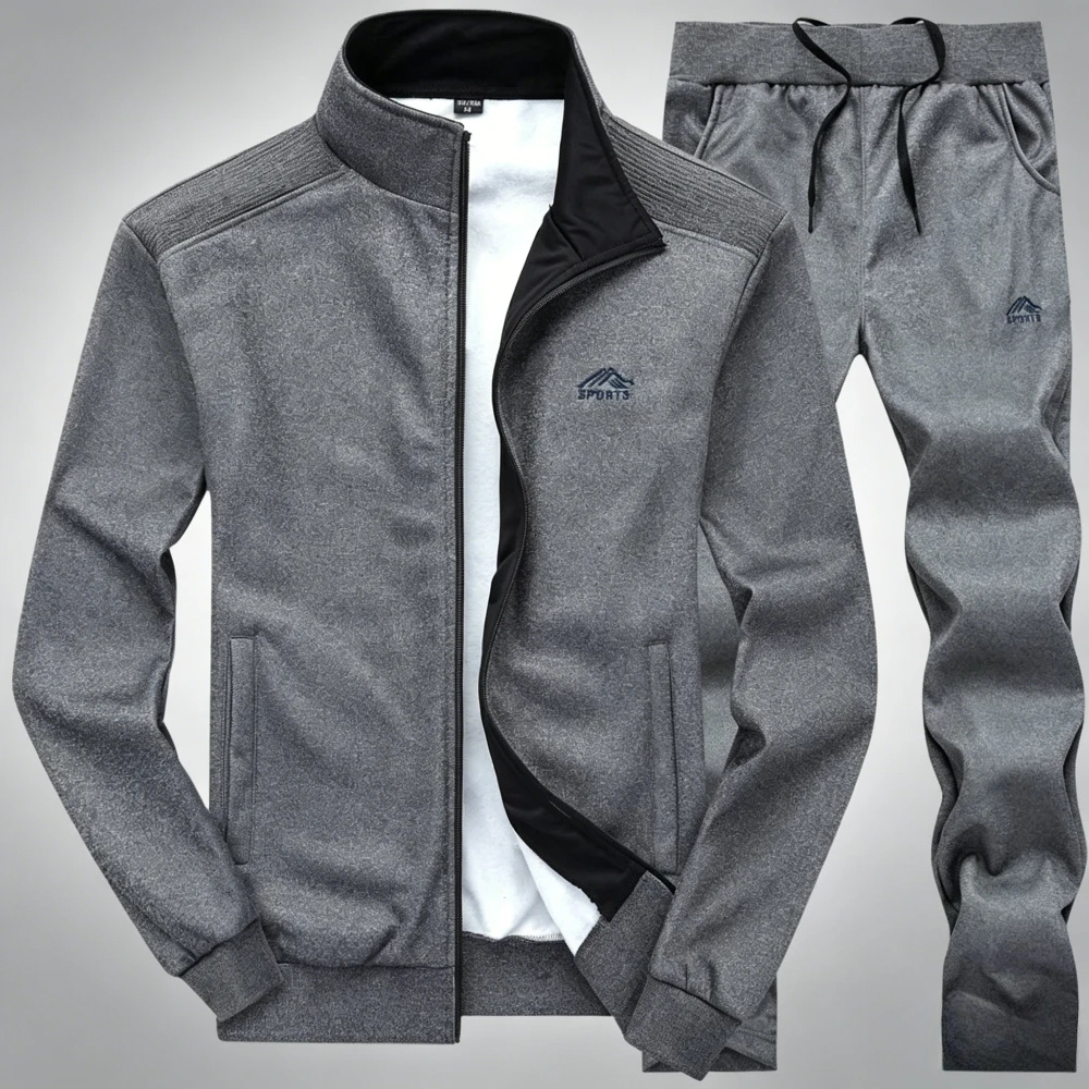 Chaqueta y pantalones de invierno para senderismo y gimnasio, para correr al aire libre, ciclismo, camping, chándal informal, ropa deportiva, sudadera de lana para hombre