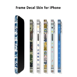 3M Material Phone Frame Decal Skin for iPhone 13 Pro Max 12 Pro 12 Mini Side Wrap Protector Film Sticker For iPhone 13 Mini 12