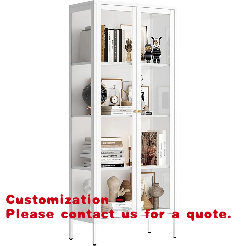 

custom.High Quality Metal Storage Cabinet Adjustable Metal Shelf Curios Display Rack Drawers LED Light Commercial Heavy Du