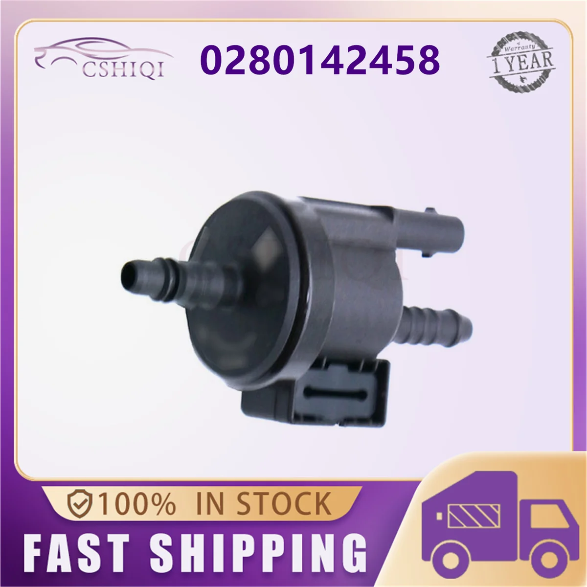 0280142458 Vapor Canister Purge Solenoid Valve For Vw Alhambra Altea Exeo Leon For Skoda Octavia Superb Filter