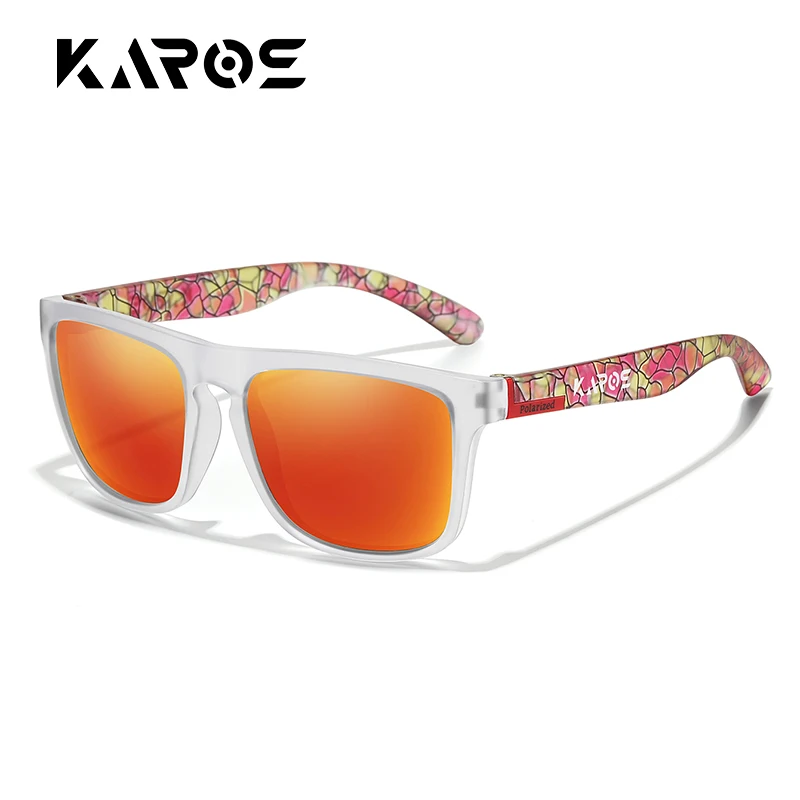 

KAROS Men/Women Polarized Sunglasses Square Mirror Brand Design Luxury UV400 SunShade Unisex Fishing Driving Cycling Hiking