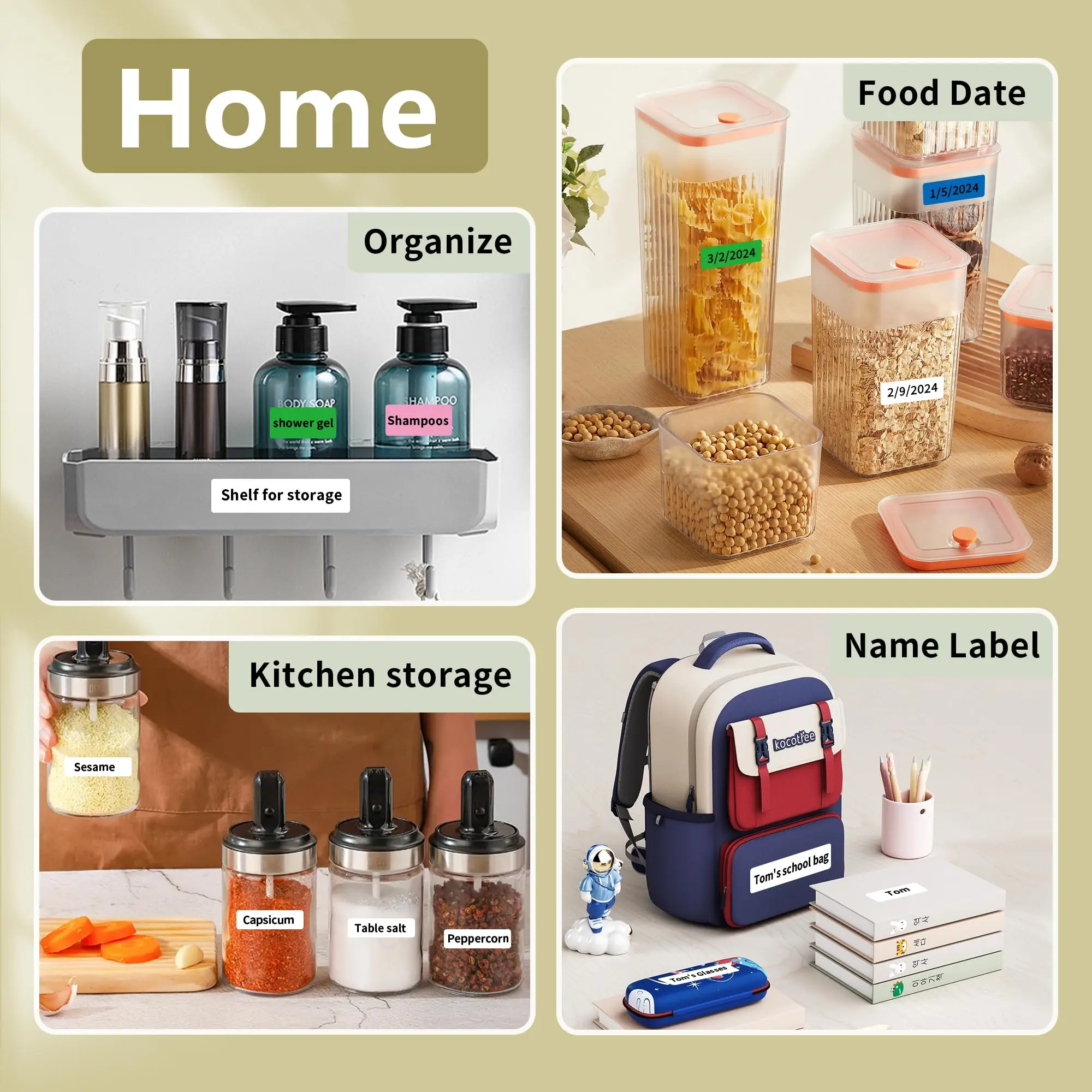 Marklife 1/3/6 لفات لاصق حراري ملصق أبيض شفاف للأشعة فوق البنفسجية متوافق مع طابعة الملصقات P15 P12 P11 D30 Q30