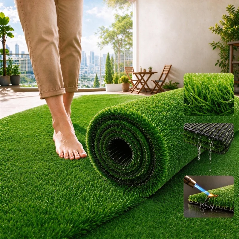 Rumput karpet Tiruan Outdoor Artificial Grass UV Protected Artificial Turf Green Carpet Artificial Turf