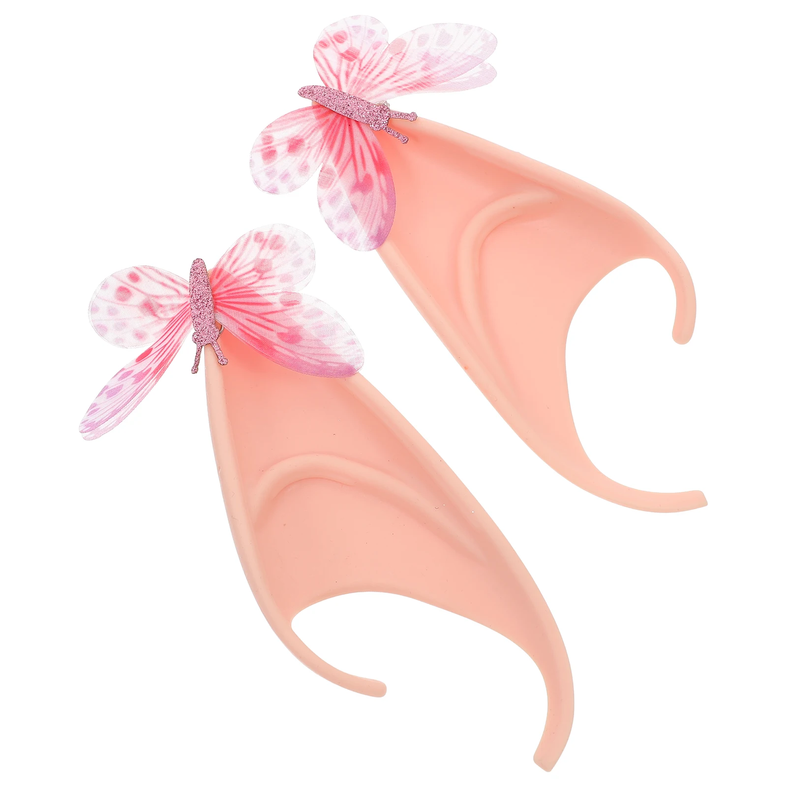 

2pcs Fairy Ears Halloween Party Cosplay Accessories Masquerade Ear Props For Women Adult Lightweight Latex Polyester